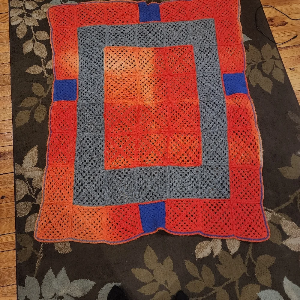Homemade crocheted‎ blanket